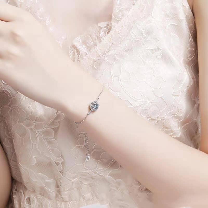 1CT Moissanite Bolo Bracelet - Image 5