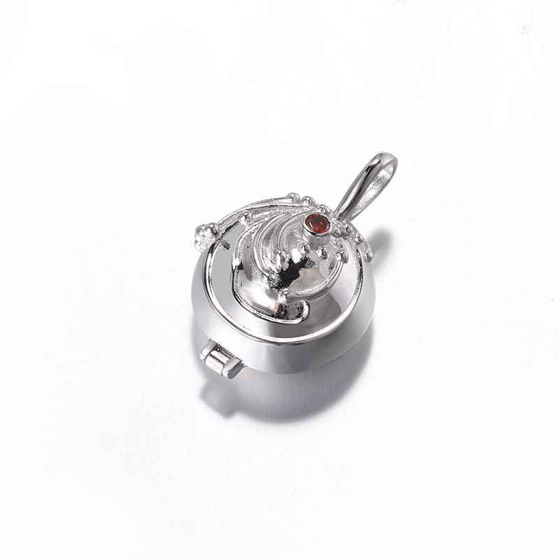 925 Sterling Silver Box Pendant Studded VAMPIRE DIARIES inspired Elena Vervain Locket - Image 4