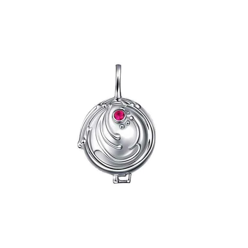 925 Sterling Silver Box Pendant Studded VAMPIRE DIARIES inspired Elena Vervain Locket - Image 5