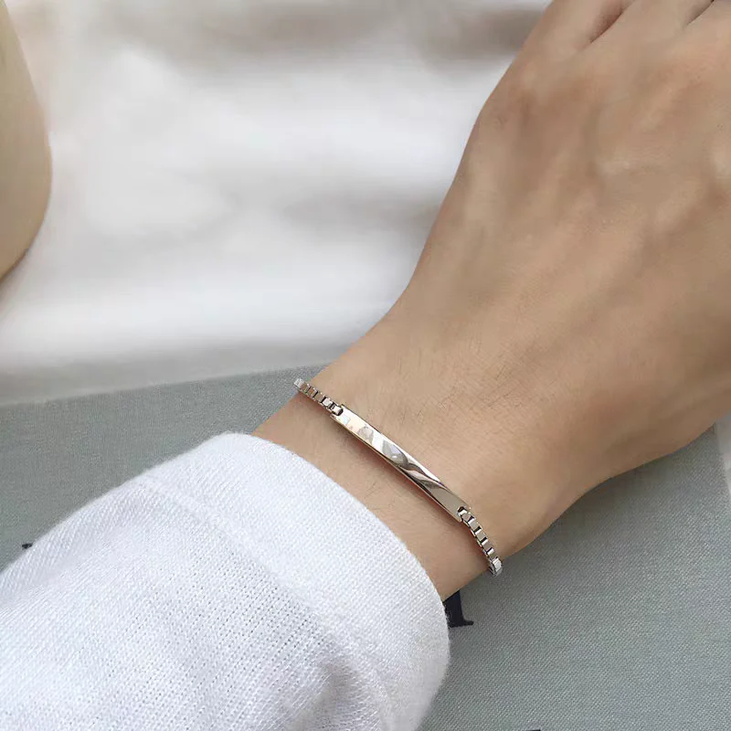 Minimalist Engraving Couple Bracelets - Image 5