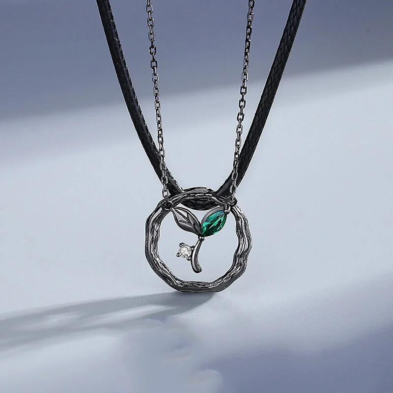 Budding Romance Matching Necklaces - Image 4