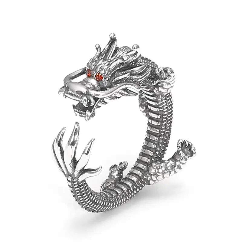Vintage Open Dragon Ring - Image 4