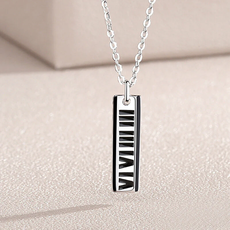 Roman Numerals 3344 CZ Matching Necklaces - Image 4