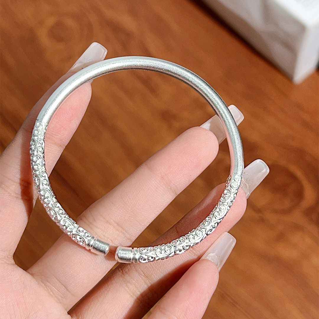 999 Sterling Silver Black Myth Wukong Matching Couple Bracelets, Wukong Crown & Monkey King Bar Bracelets, Eternal Love Bracelet - Image 10