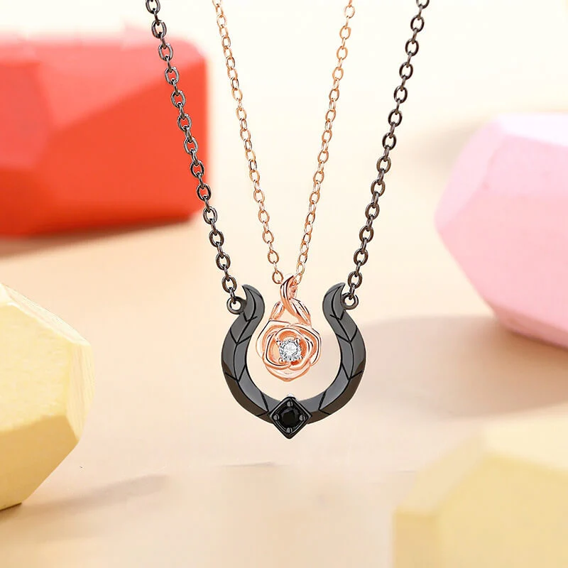 Beauty & Beast Matching Necklaces - Image 4