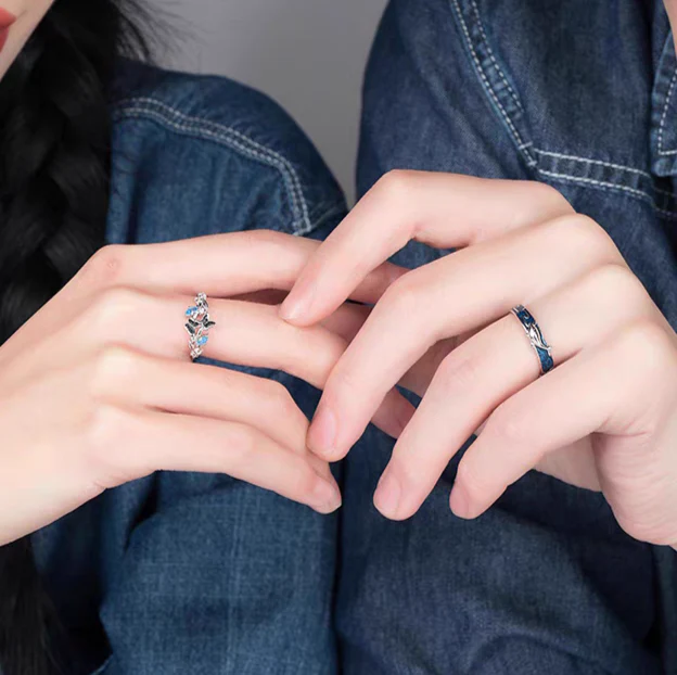 Butterfly & Whale Matching Rings - Image 2