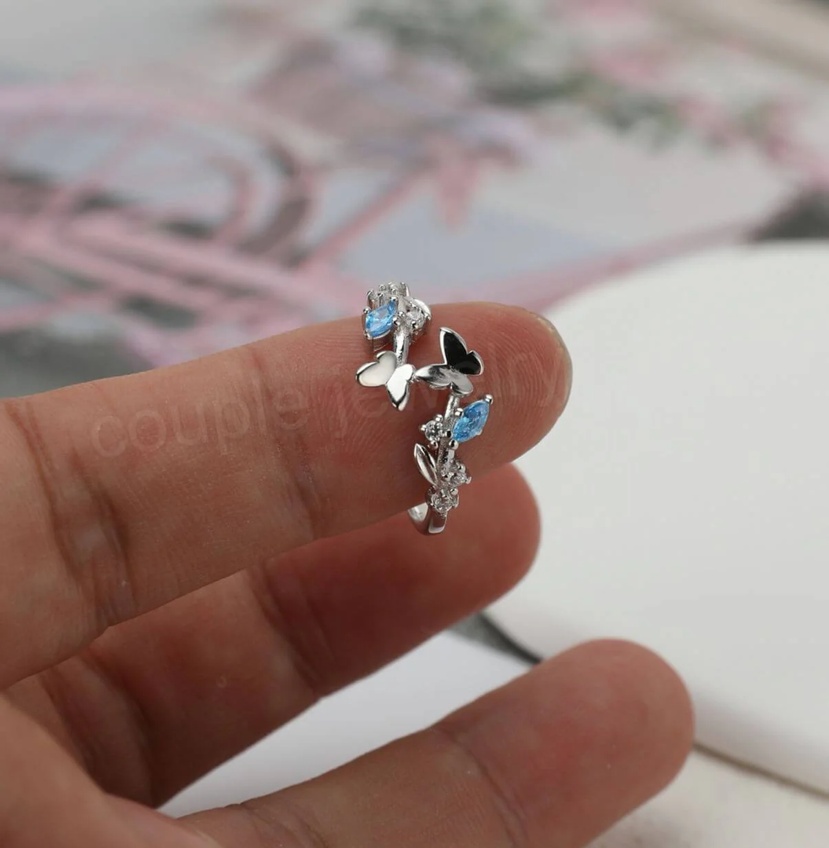 Butterfly & Whale Matching Rings - Image 3