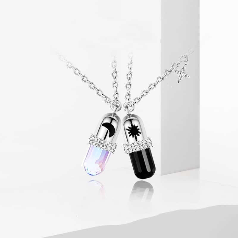 Capsule Magnetic Matching Necklaces