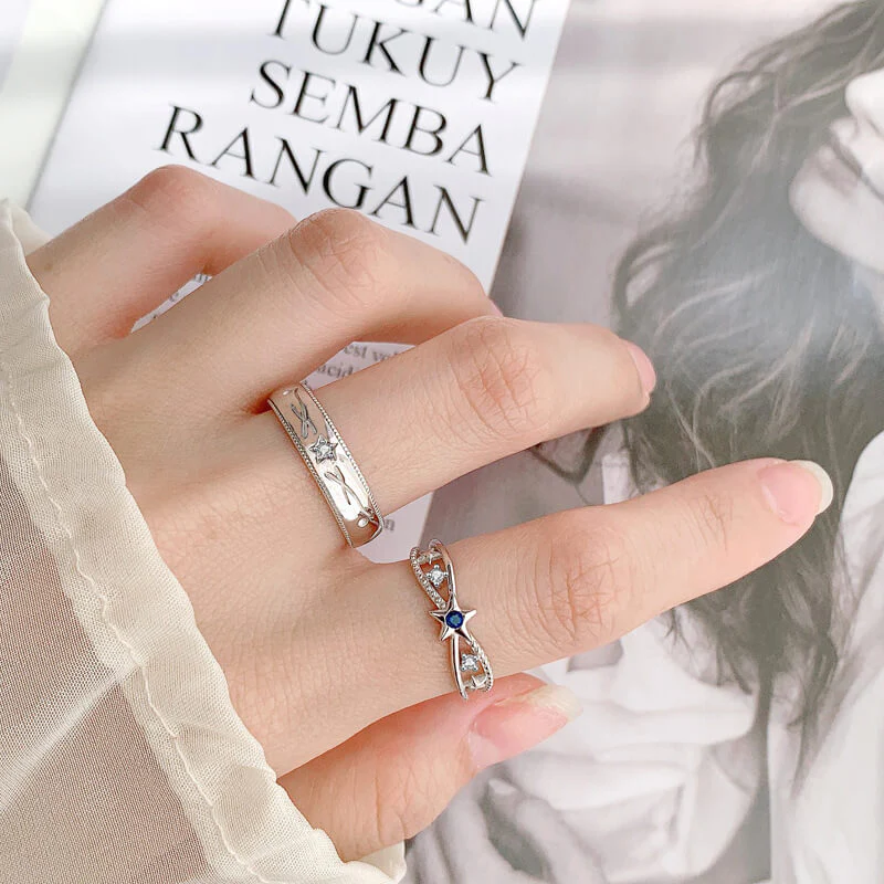 Cosmic Stars Couple Rings - Image 2