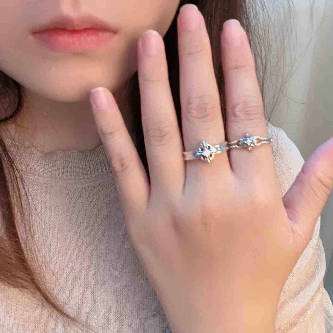 Cross Couple Rings Set - Image 6