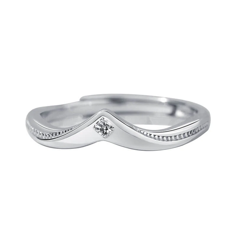 Crown of Love CZ Couple Rings - Image 3