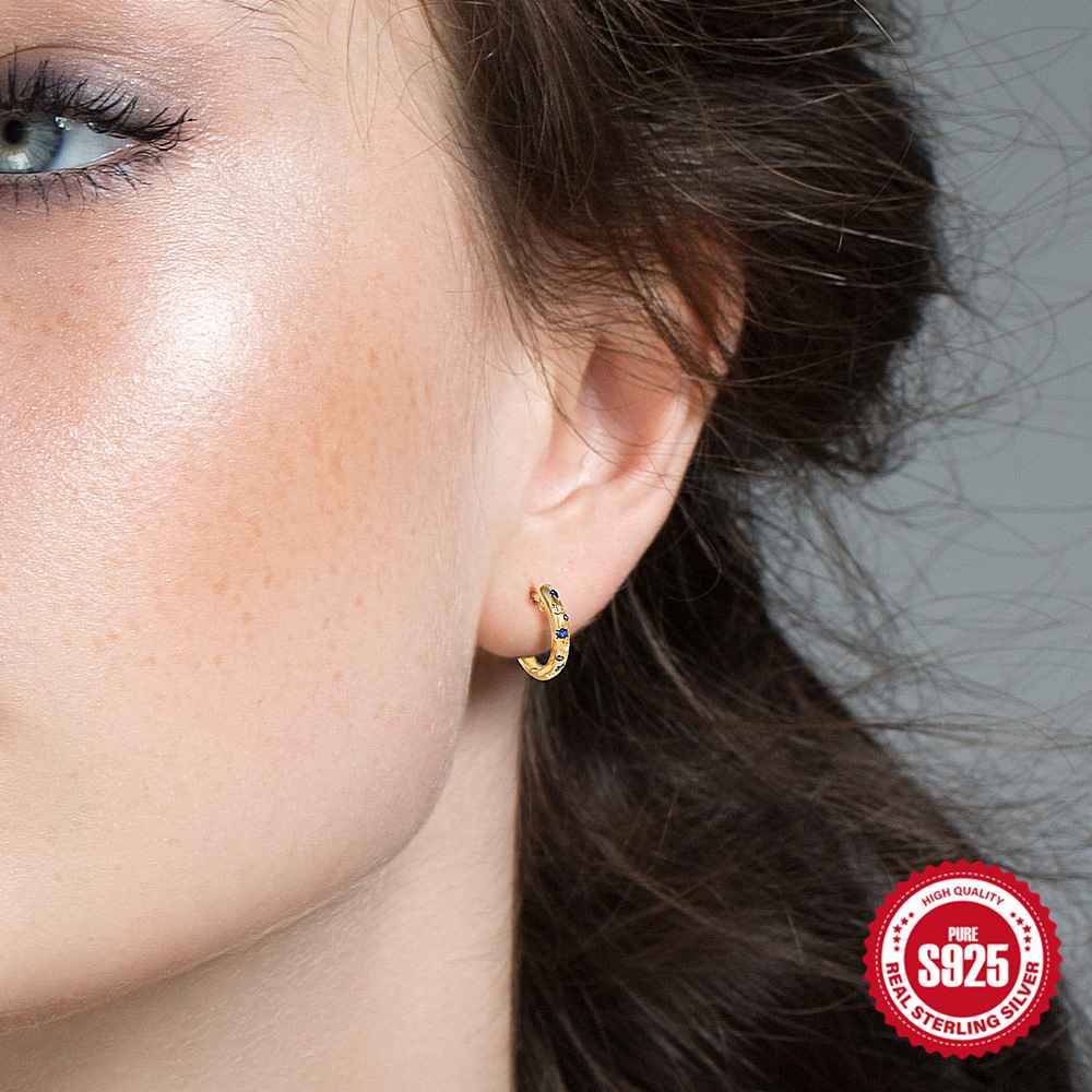10 Stunning Designs: Multicolored CZ Tiny Huggie Earrings – Elegant and Versatile Jewelry - Image 3