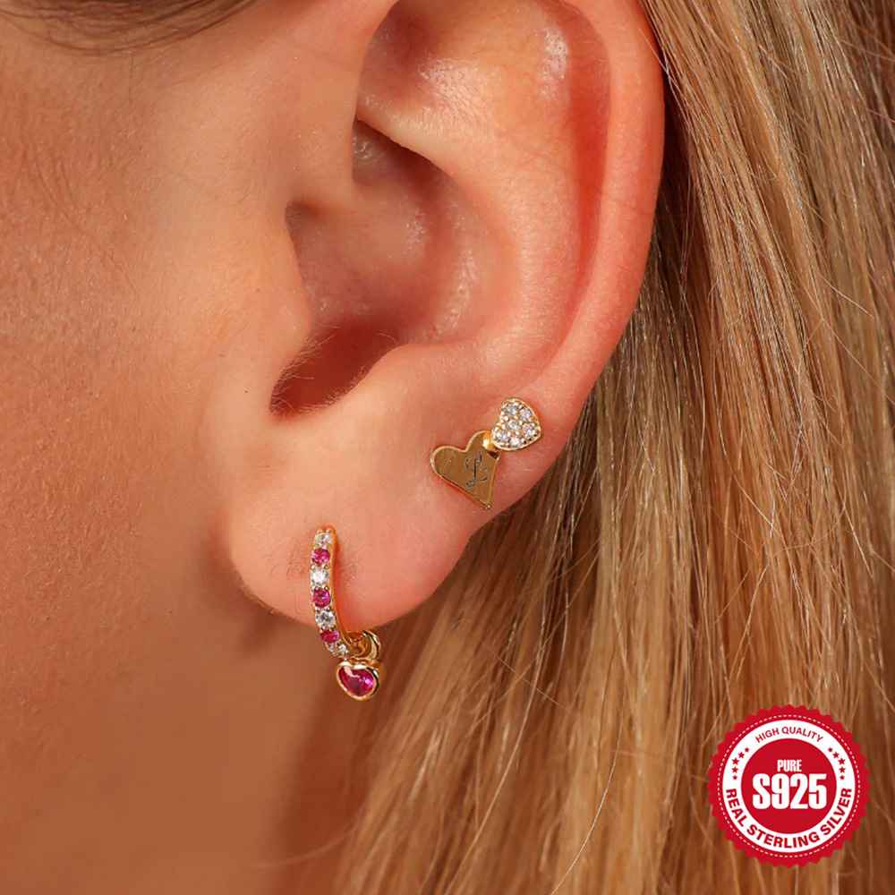 10 Stunning Designs: Multicolored CZ Tiny Huggie Earrings – Elegant and Versatile Jewelry - Image 4
