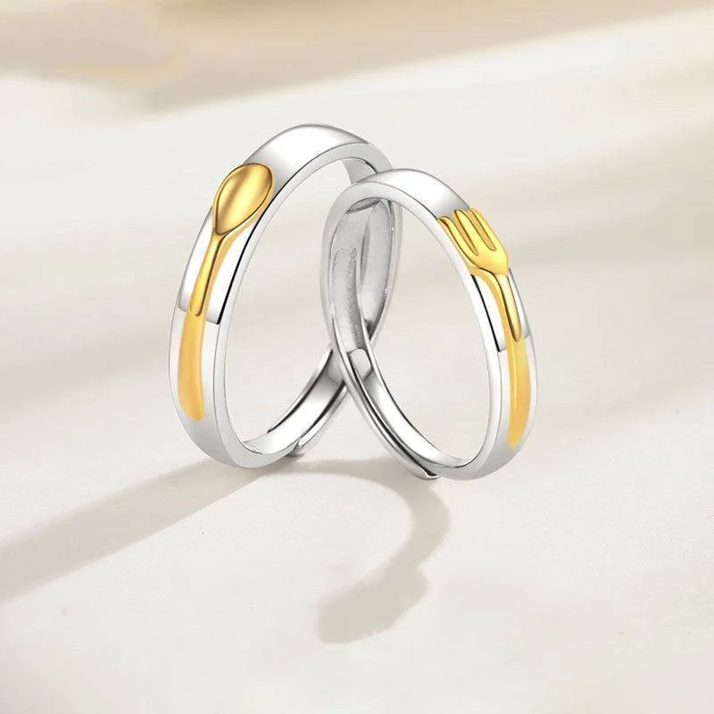 Fork & Spoon Matching Rings - Image 3