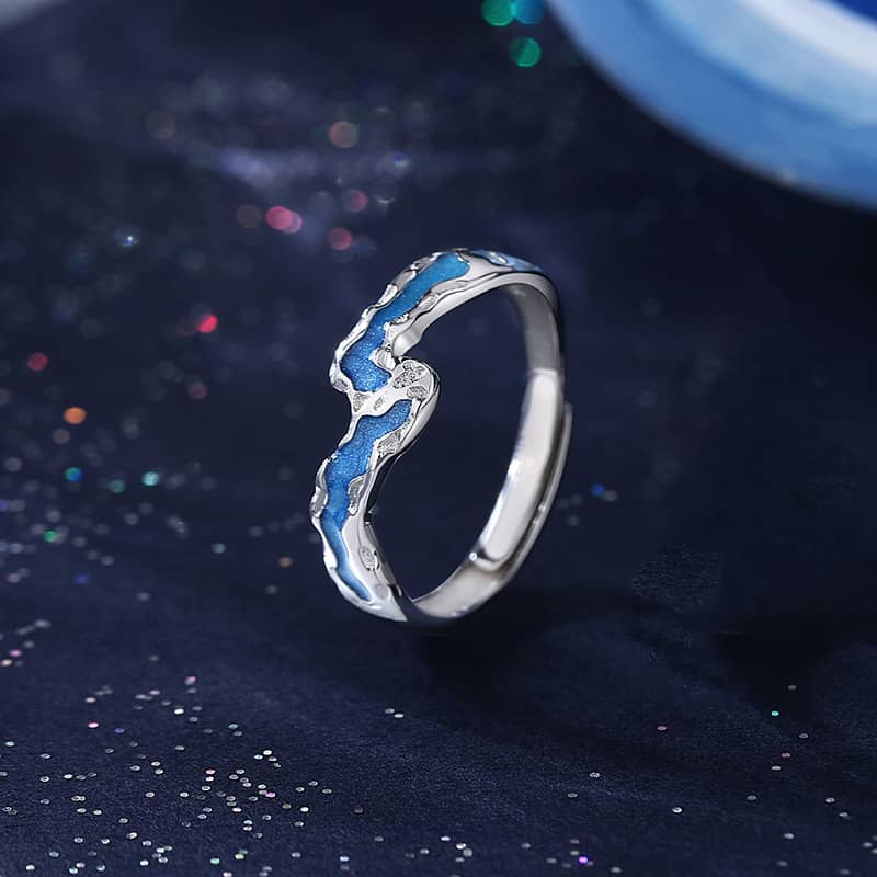 Galaxy Contract Blue Matching Rings - Image 3