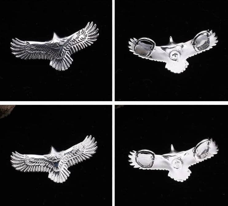 Goro Takahashi Eagle Silver Necklace Pendants - 5 Styles 3 Sizes - Image 5