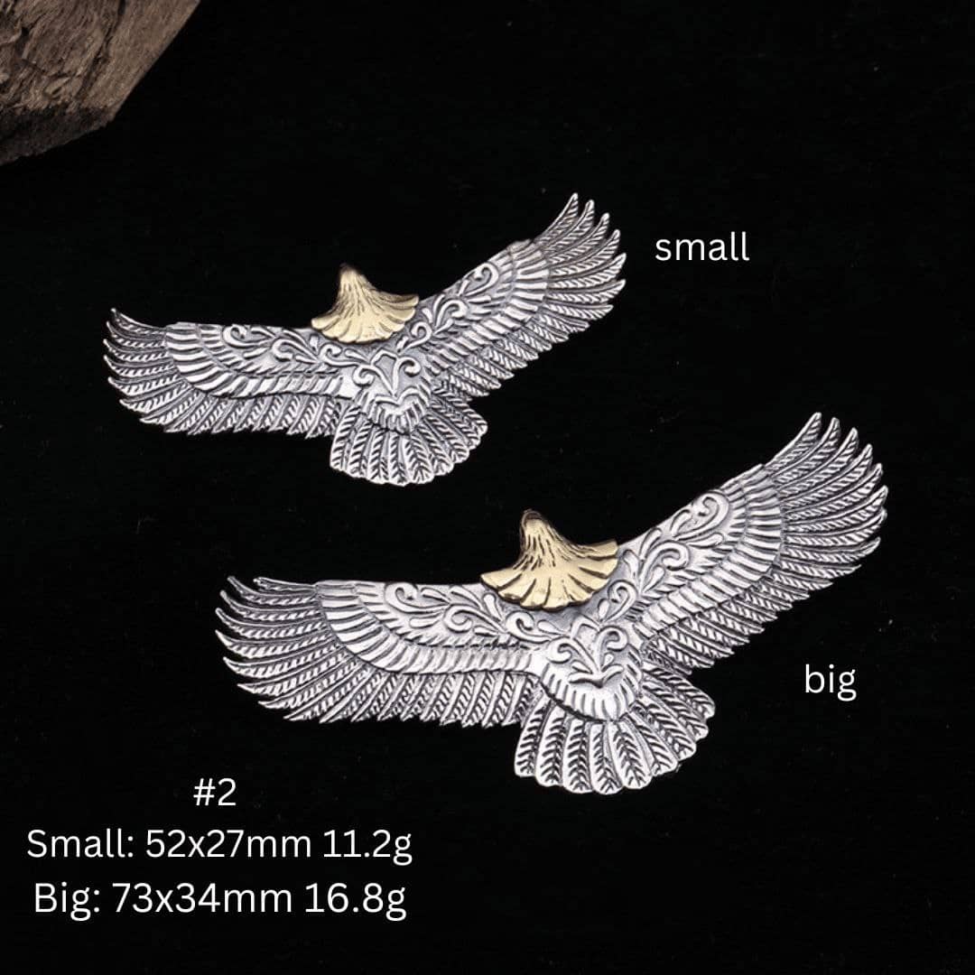 Goro Takahashi Eagle Silver Necklace Pendants - 5 Styles 3 Sizes - Image 7