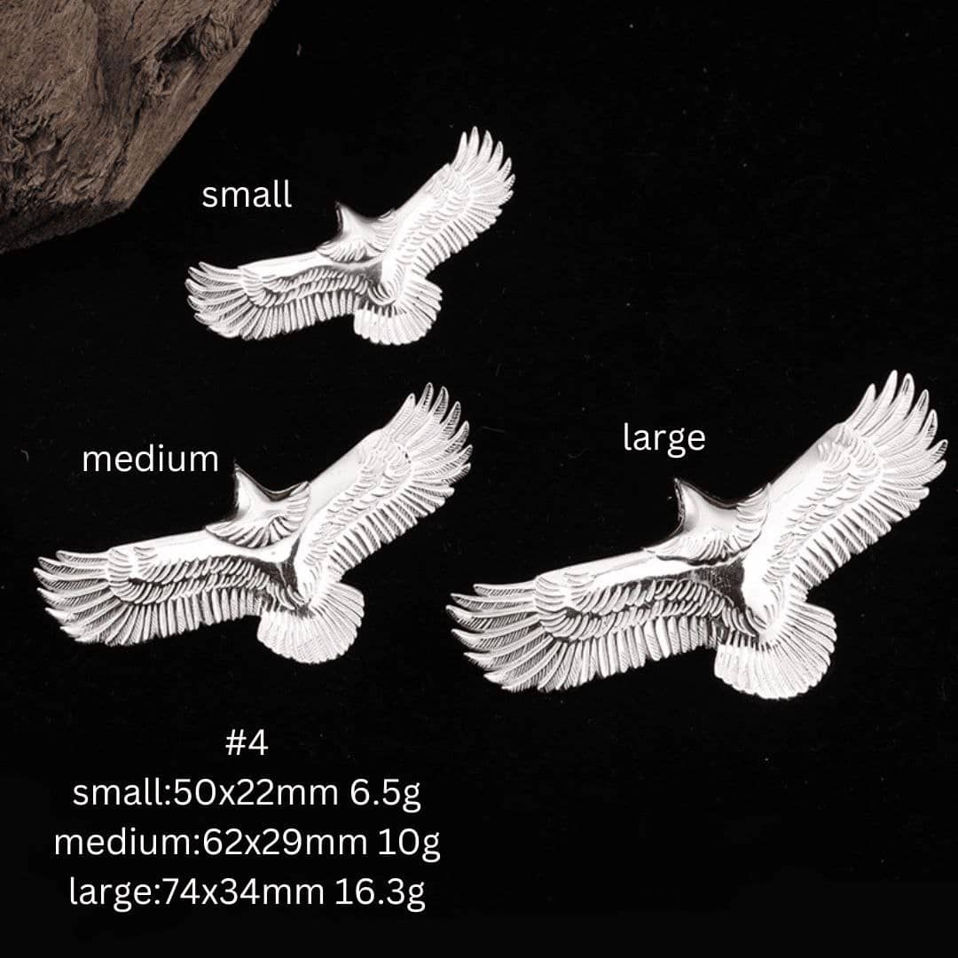 Goro Takahashi Eagle Silver Necklace Pendants - 5 Styles 3 Sizes - Image 8