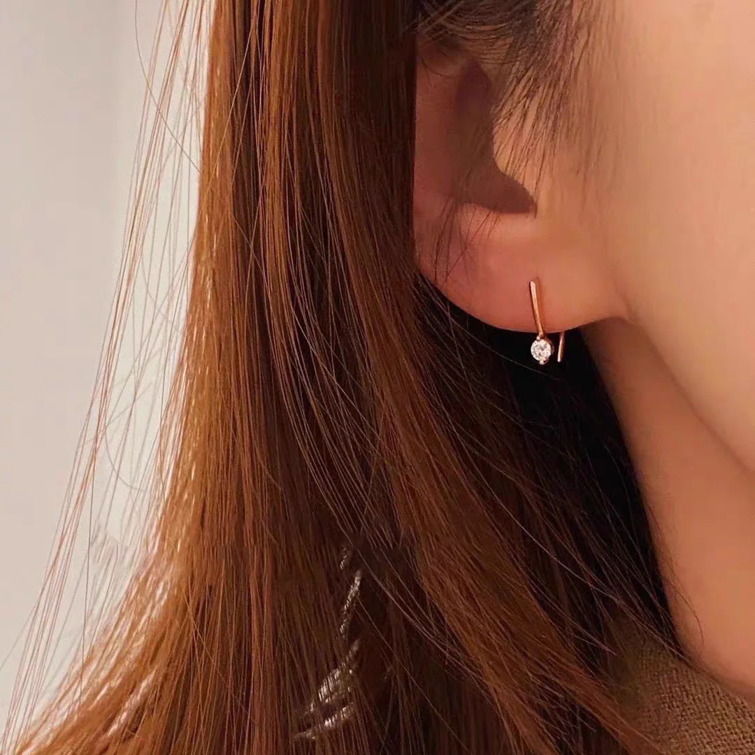 High Heel Moissanite Dangle Earrings - Image 4