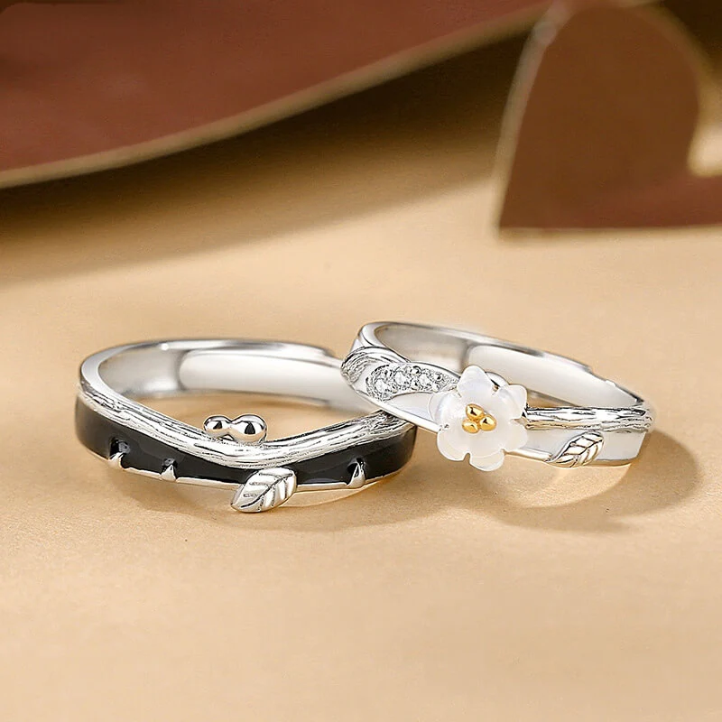 Leaf & Flower Matching Rings - Image 2