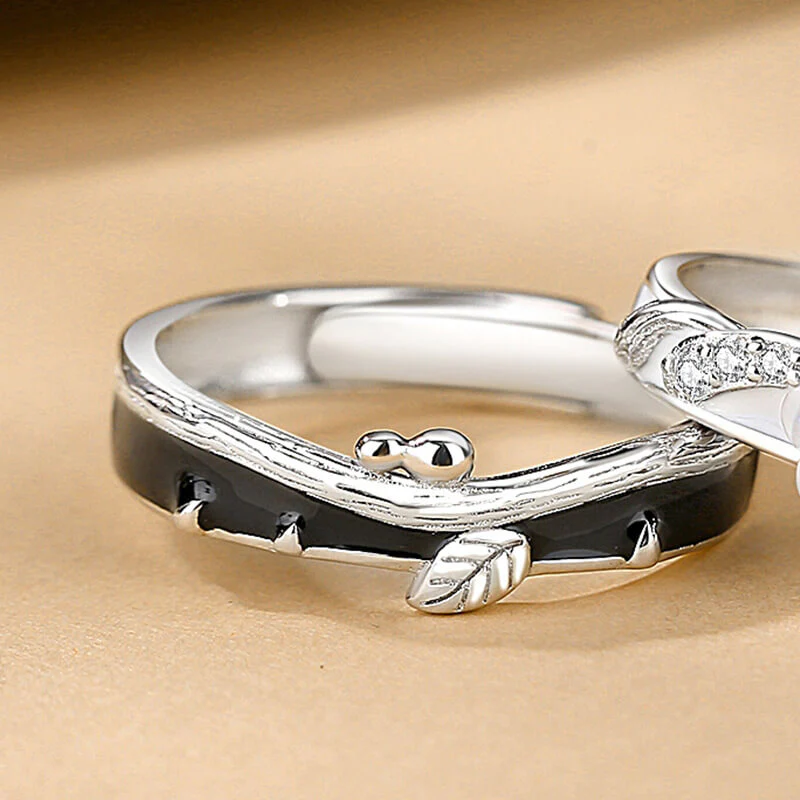 Leaf & Flower Matching Rings - Image 4