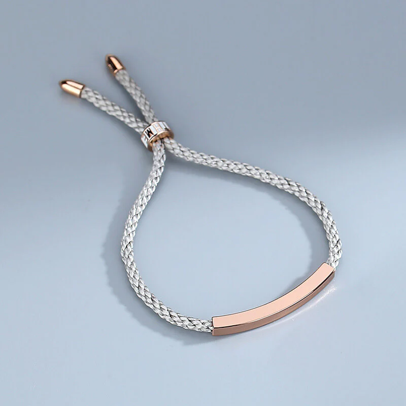 Minimalist Braided Couple Bracelets - Image 4