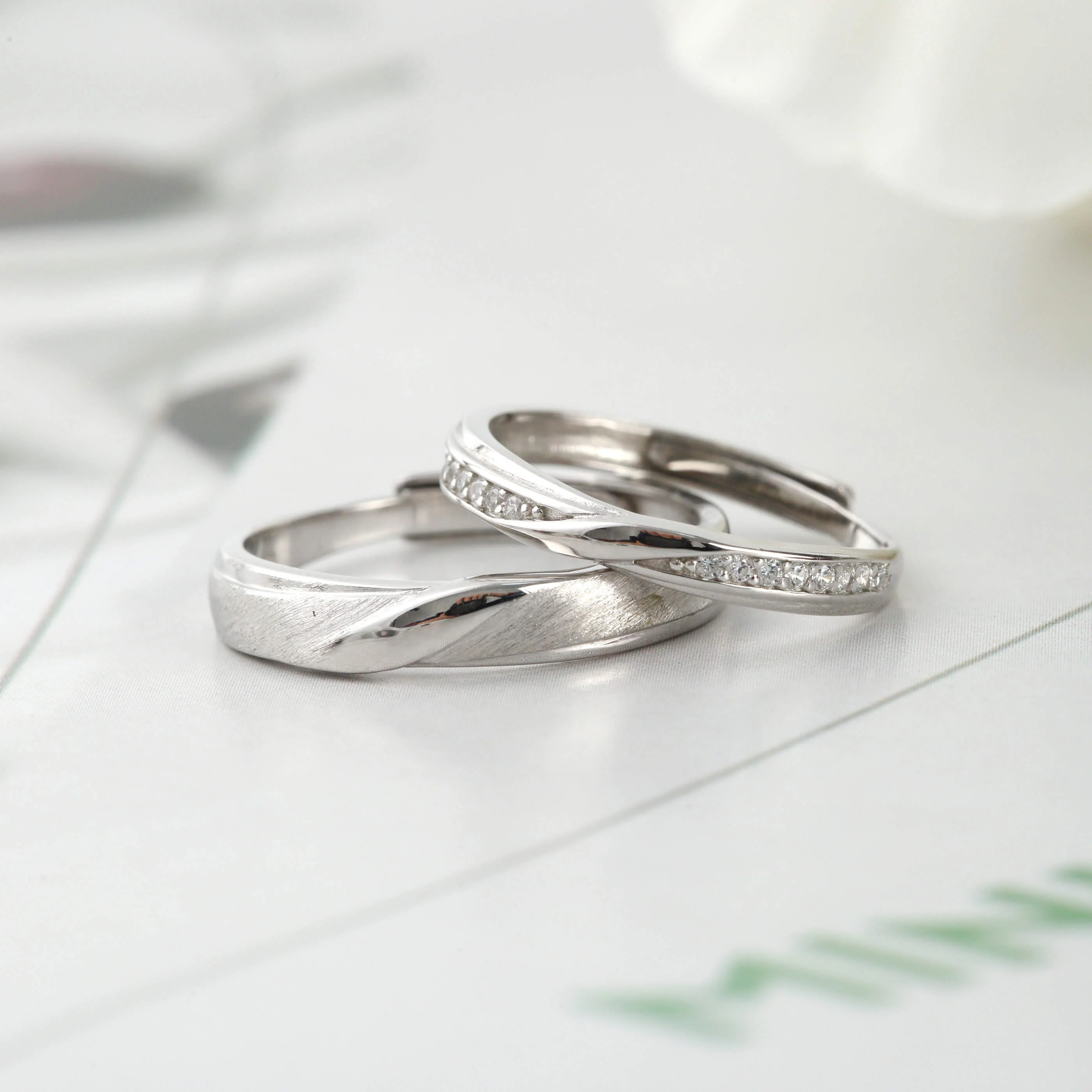 Minimalist Luxury Matching Rings