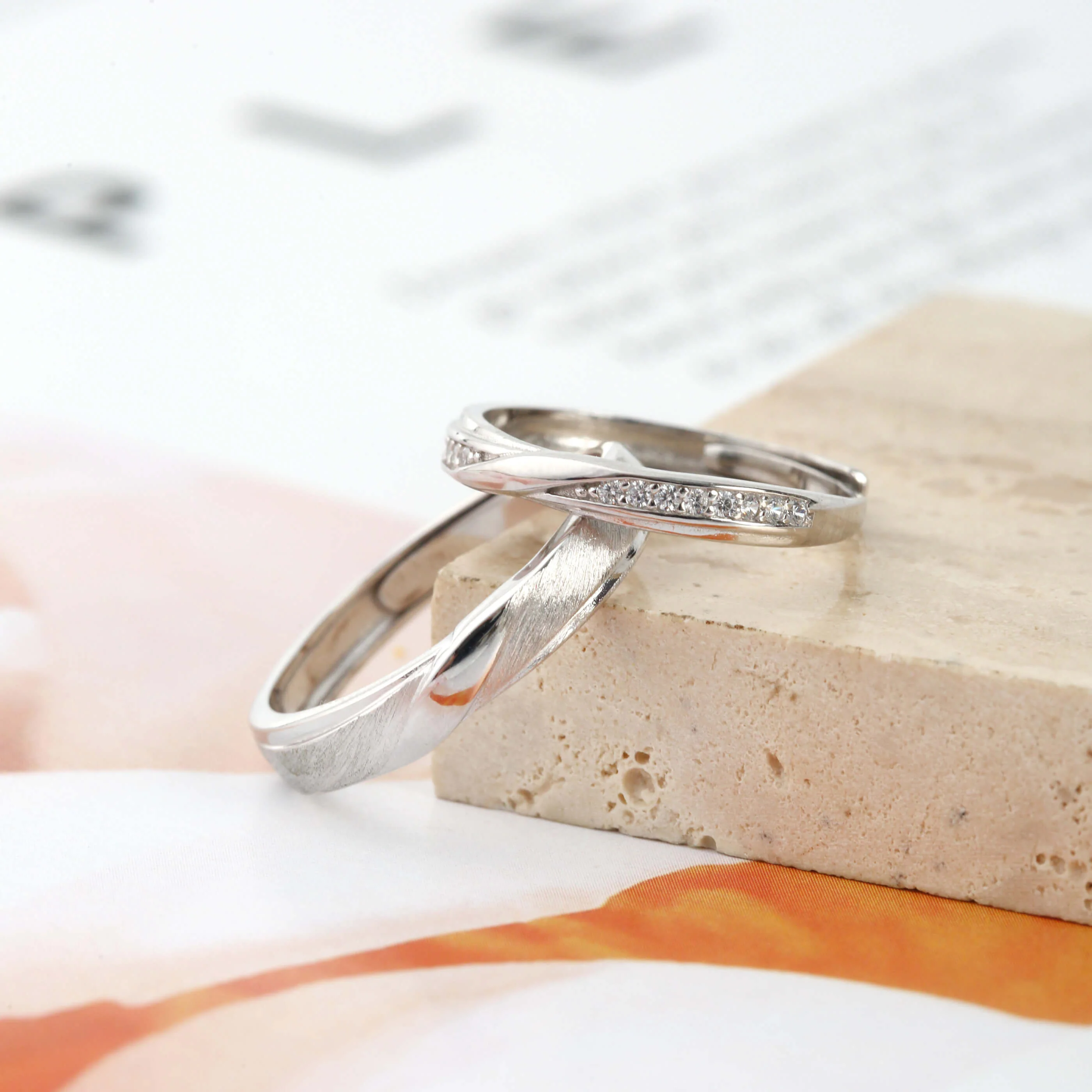 Minimalist Luxury Matching Rings - Image 4