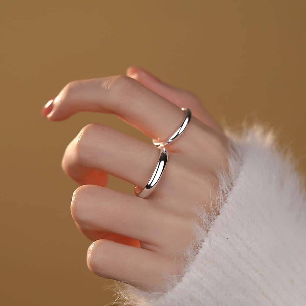 Minimalist Promise Ring for Couple - Image 3