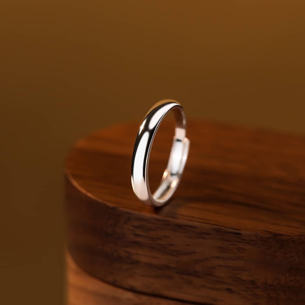 Minimalist Promise Ring for Couple - Image 4