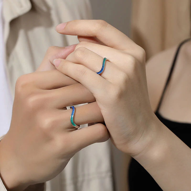Mobius Dreamy Gradient Colors Matching Rings - Image 2