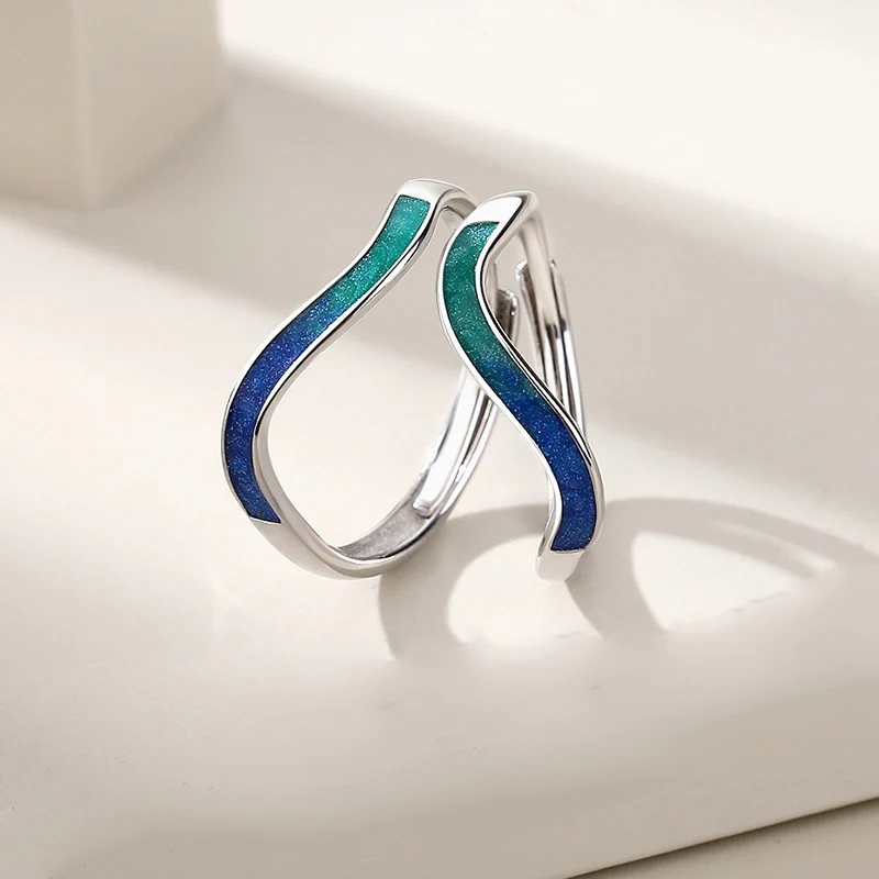Mobius Dreamy Gradient Colors Matching Rings - Image 3