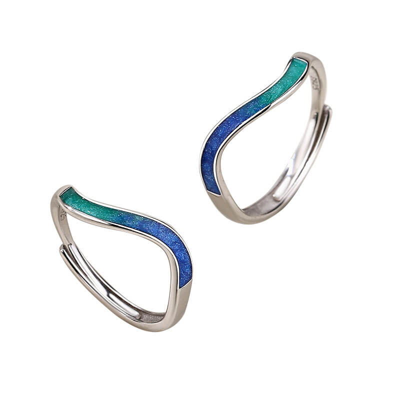 Mobius Dreamy Gradient Colors Matching Rings - Image 5