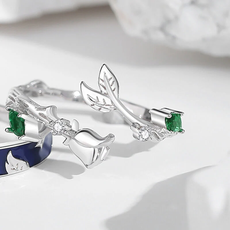 Moonlit Rose Couple Rings - Image 4