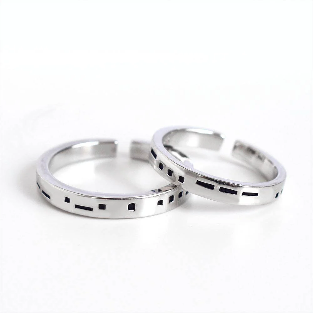 Morse Code Matching Rings