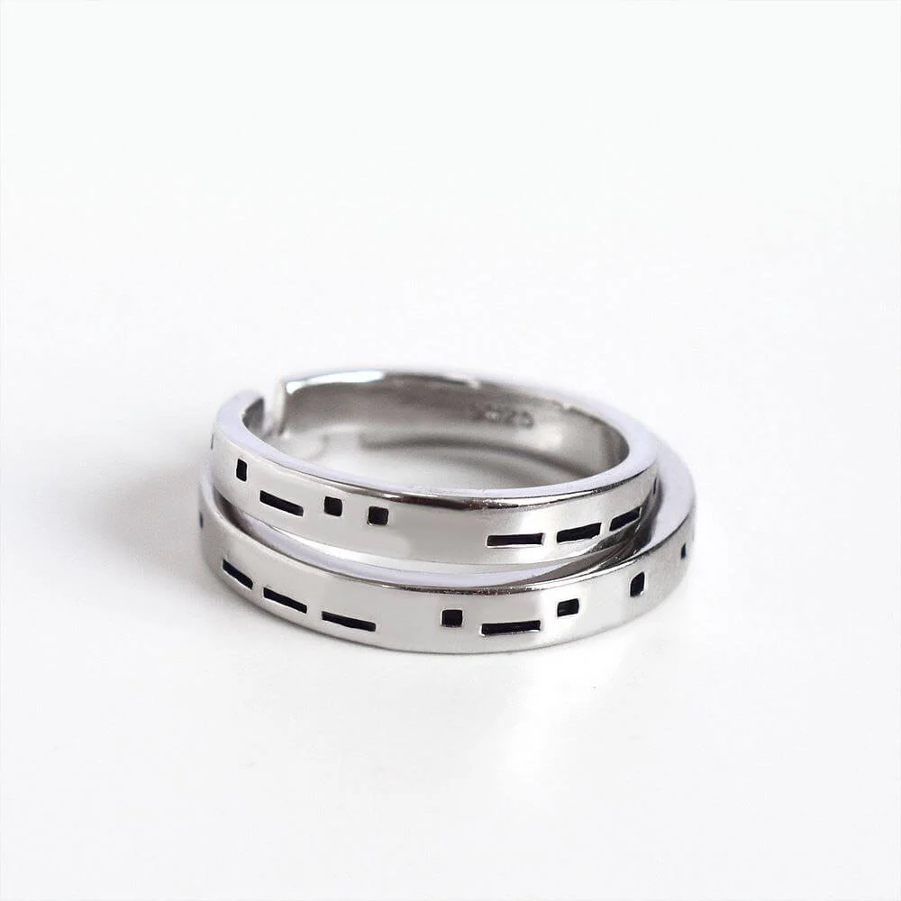 Morse Code Matching Rings - Image 2