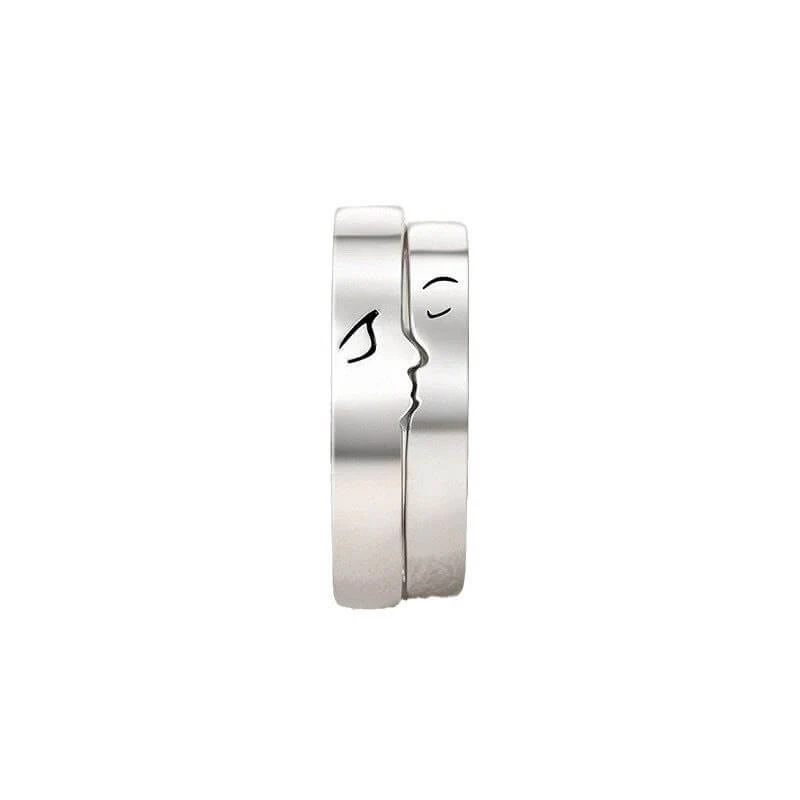 One Kiss Seals Our Love Soulmate Matching Rings
