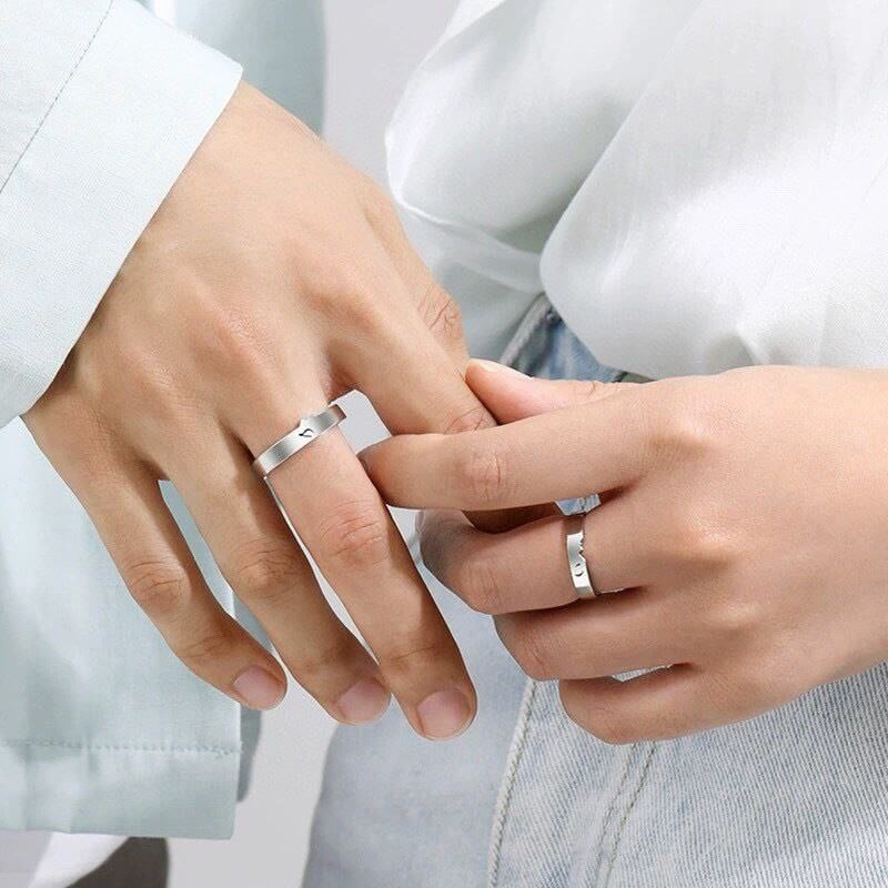 One Kiss Seals Our Love Soulmate Matching Rings - Image 2