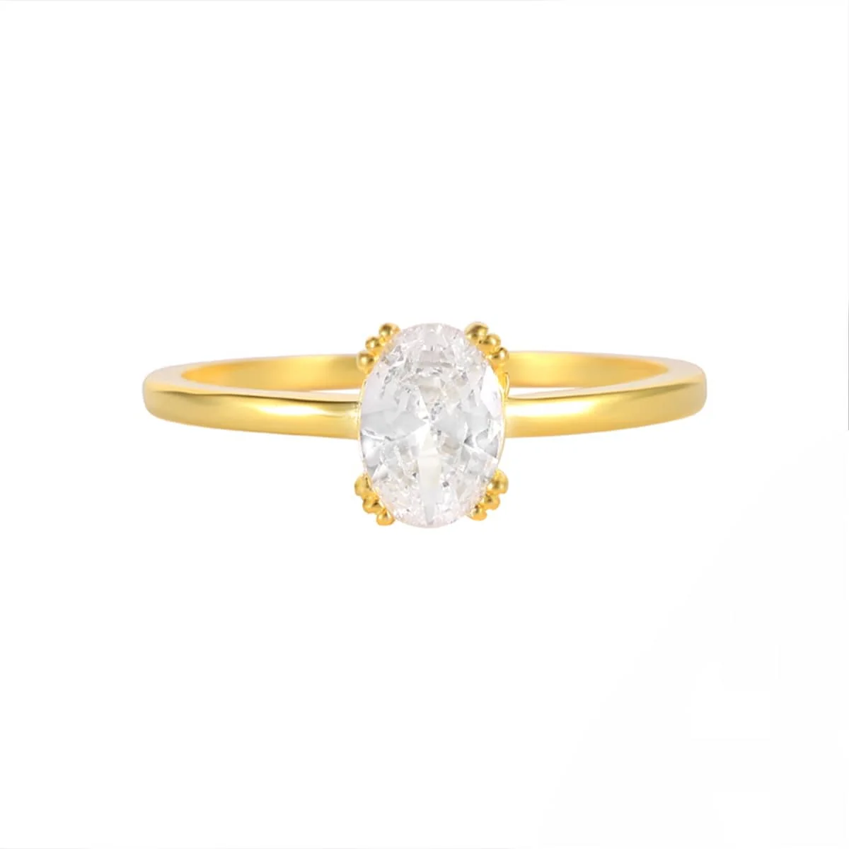 Oval Cut Engagement Ring Set - Image 5