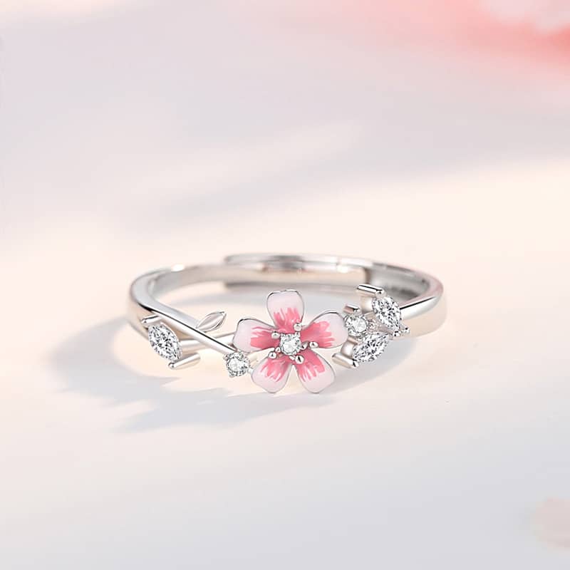 Sakura & Branch Matching Rings - Image 2