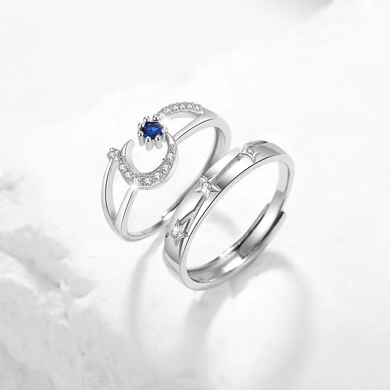 Star and Crescent Couple Rings - Image 5