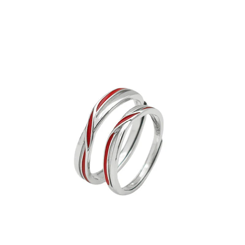 The Matchmaker's Red String Couple Rings - Image 2