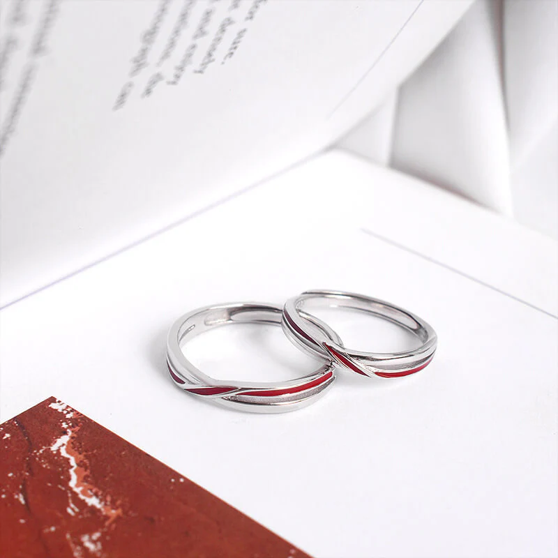 The Matchmaker's Red String Couple Rings - Image 3