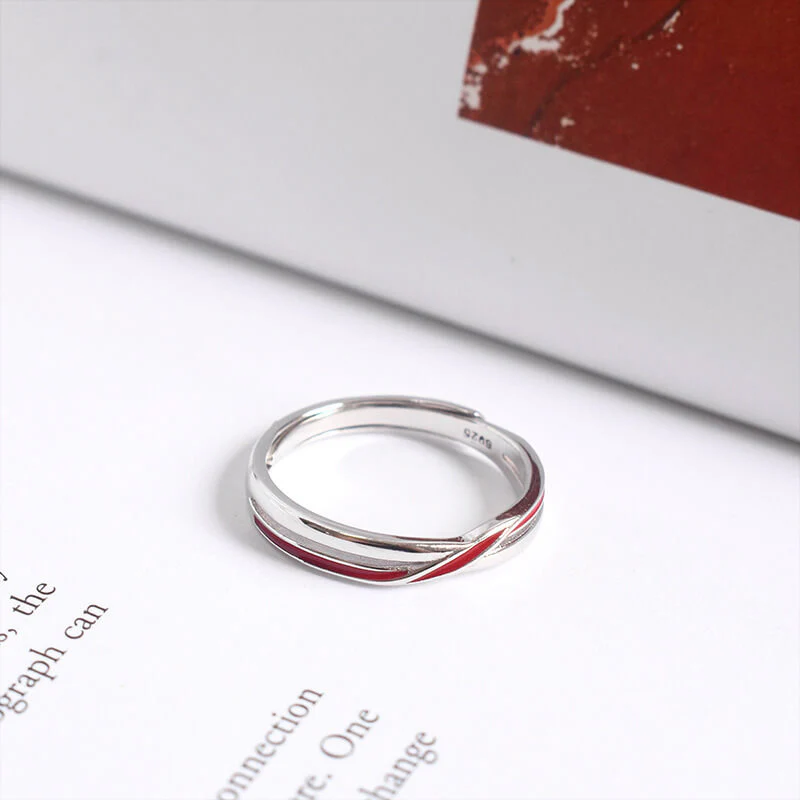 The Matchmaker's Red String Couple Rings - Image 4