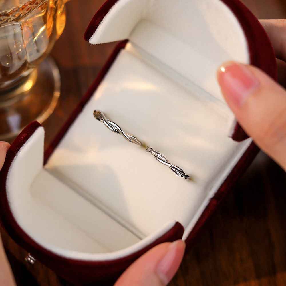 Wedding Rings His and Hers Matching Sets - Mobius Ring - Image 3