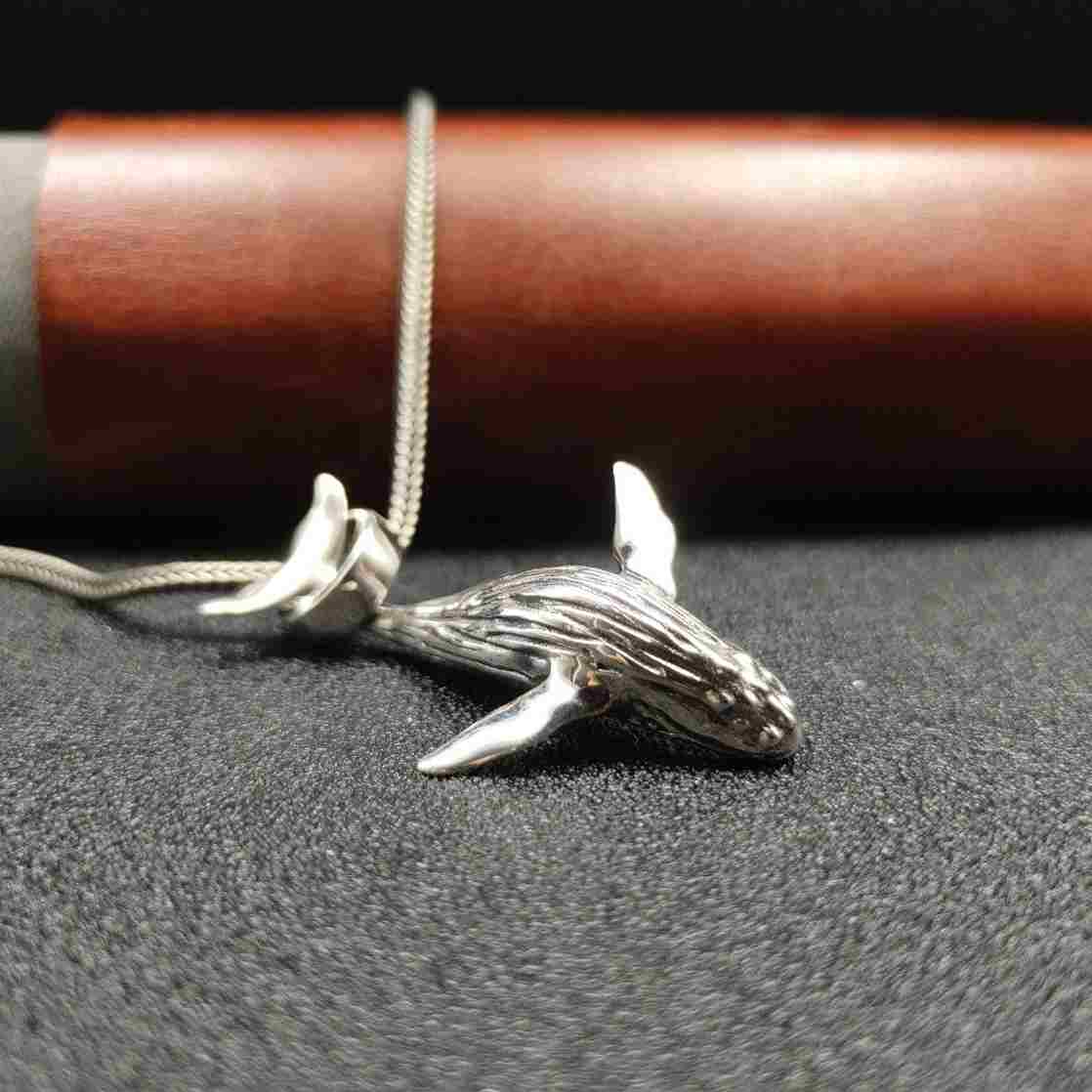 Whale Silver Pendant Necklace - Image 4